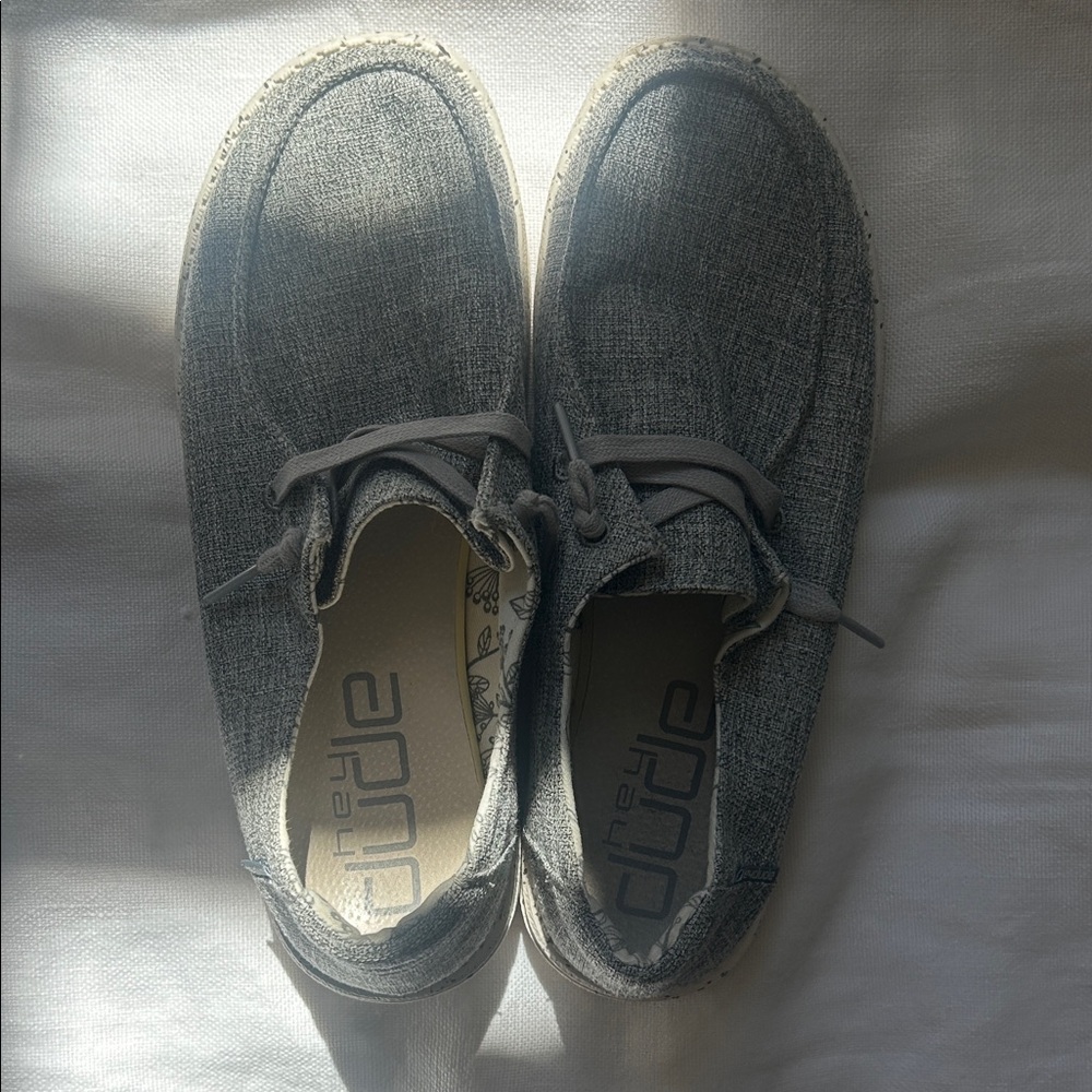 Hey Dude Men's Charcoal Slip-On Loafers